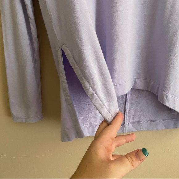 Lou & grey• lavender pastel purple long sleeve soft top - Picture 4 of 8
